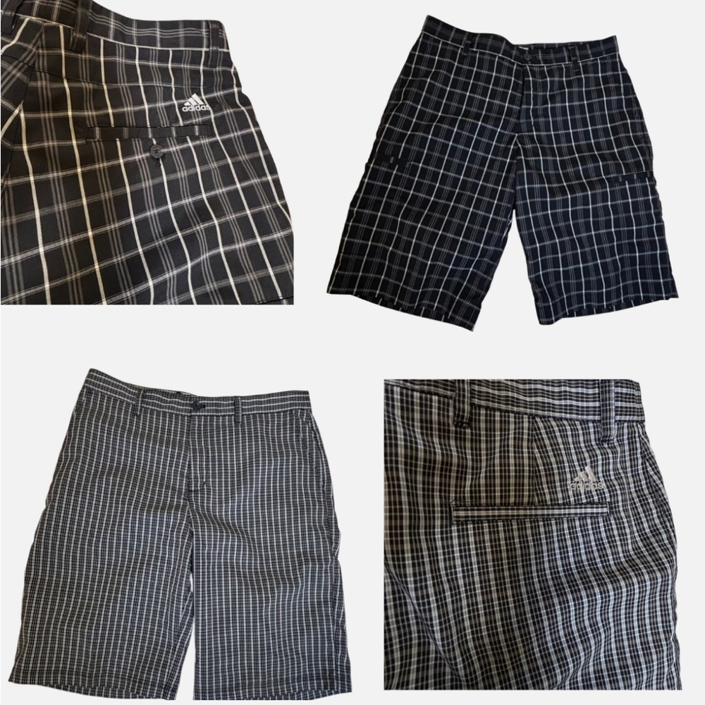 TWO PAIR Adidas Golf Shorts Men 32 Flat Front Stretch